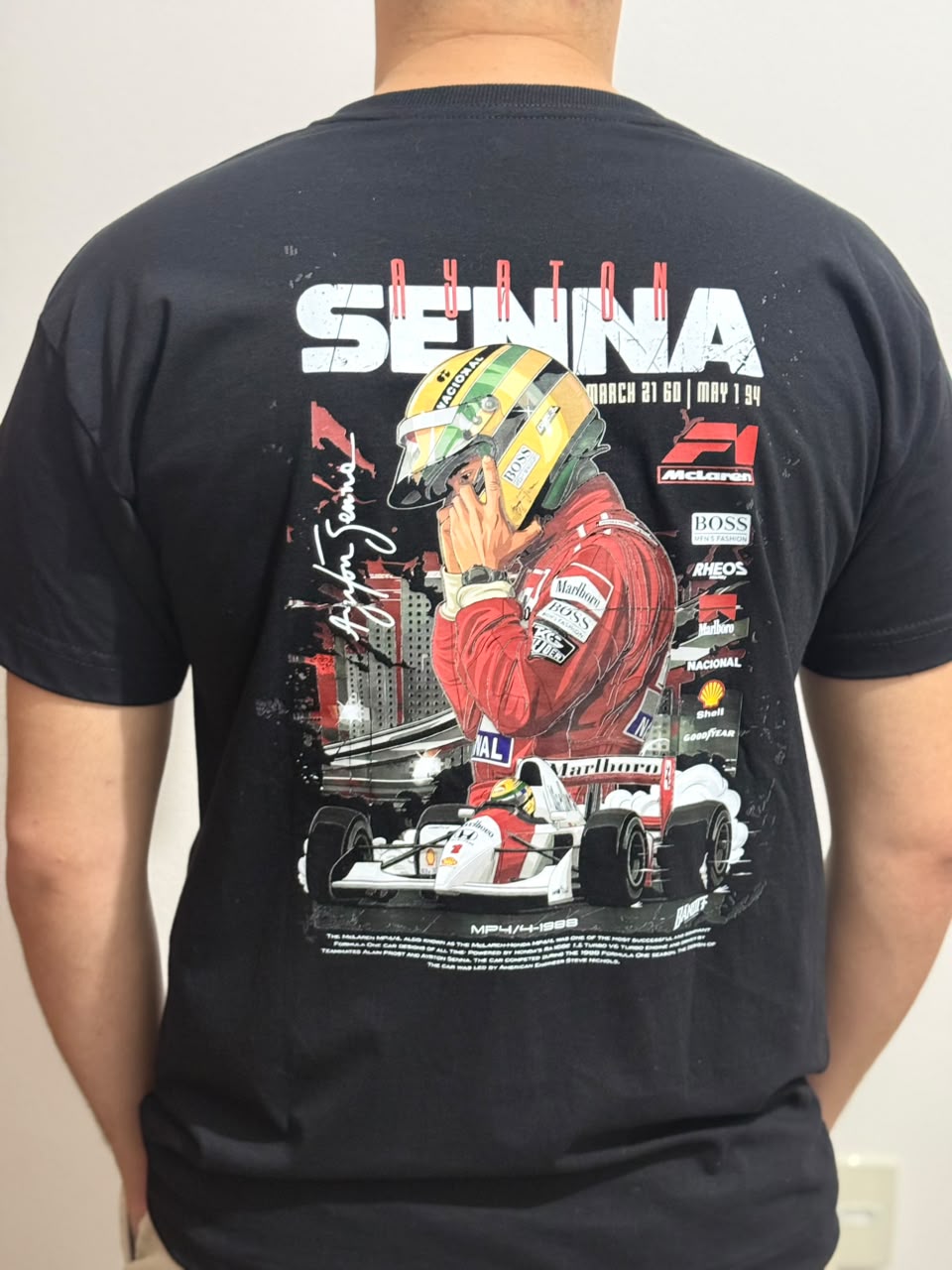 Camiseta Ayrton Senna MP4/4 1988