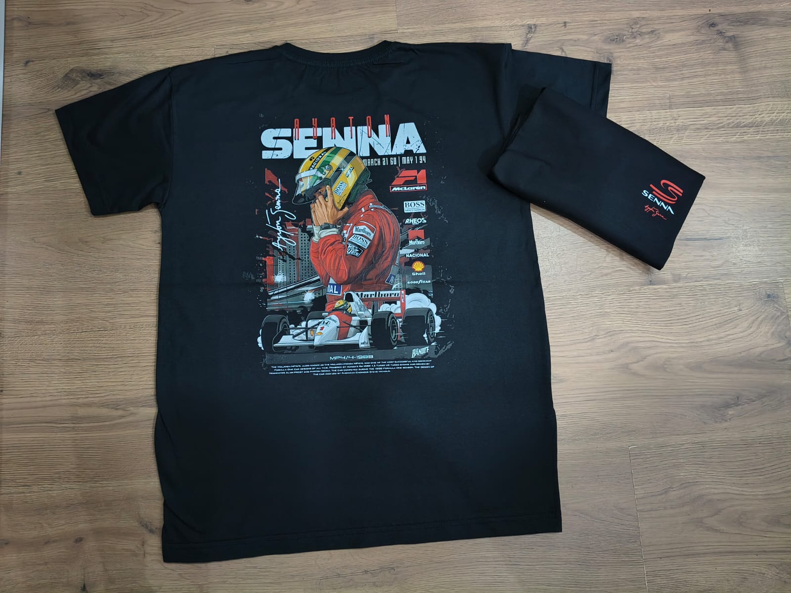 Camiseta Ayrton Senna MP4/4 1988